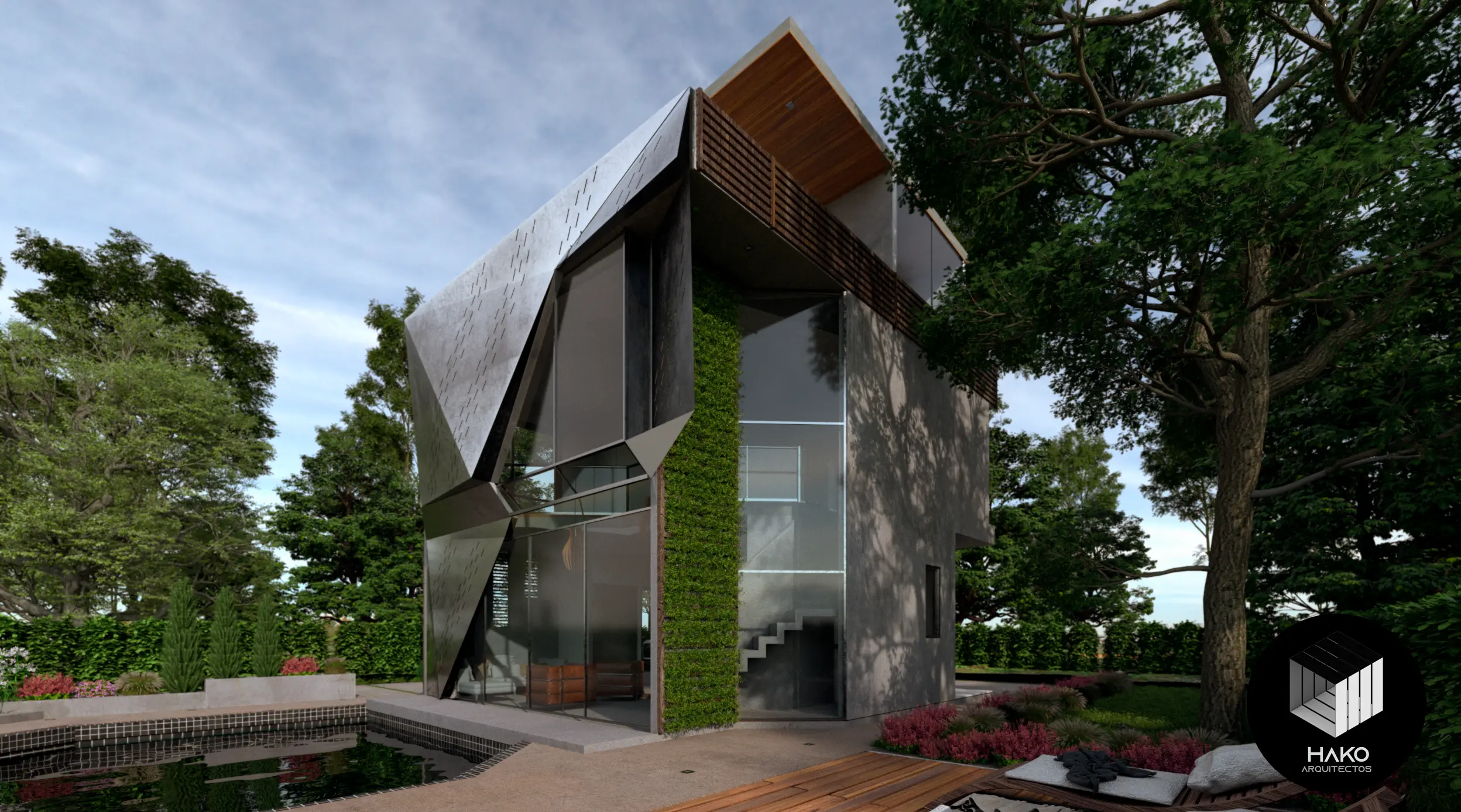 diseño arquitectonico en bogotá de casas modernas - Casa Fractal, arquitectura para descanso