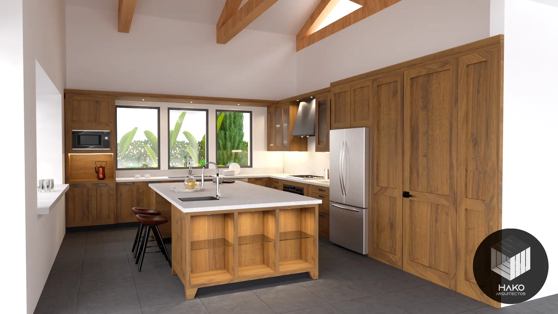 cocinas / cocinas modernas / render bogotá