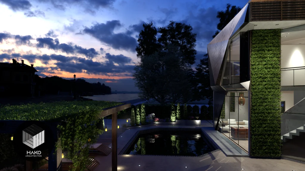 Diseño Arquitectónico de casa moderna 02