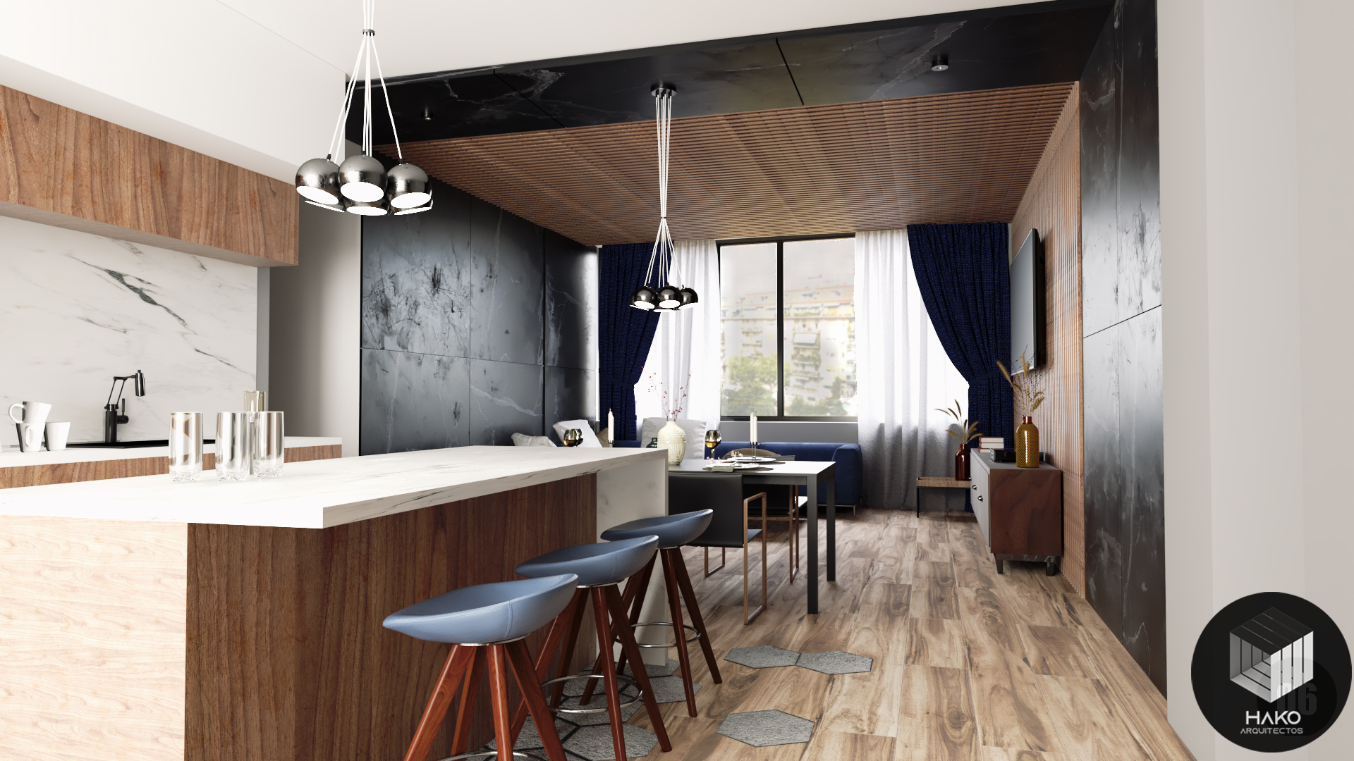 Remodelación en apartamento moderno - Proyecto Bozza