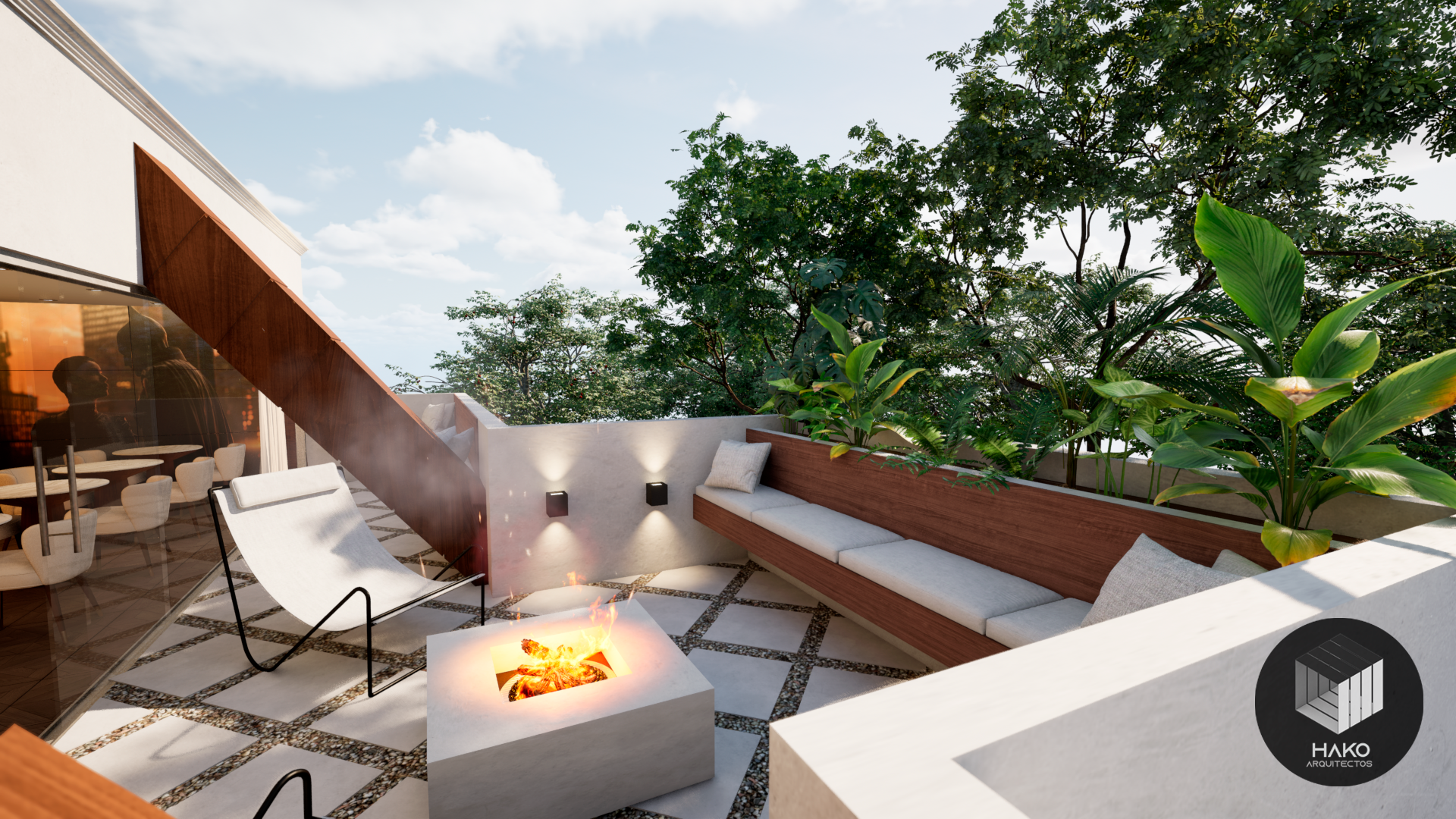 Renders realistas bogotá terraza